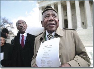 Otis Clark & Charles Ogletree, Jr. on Supreme Court Steps